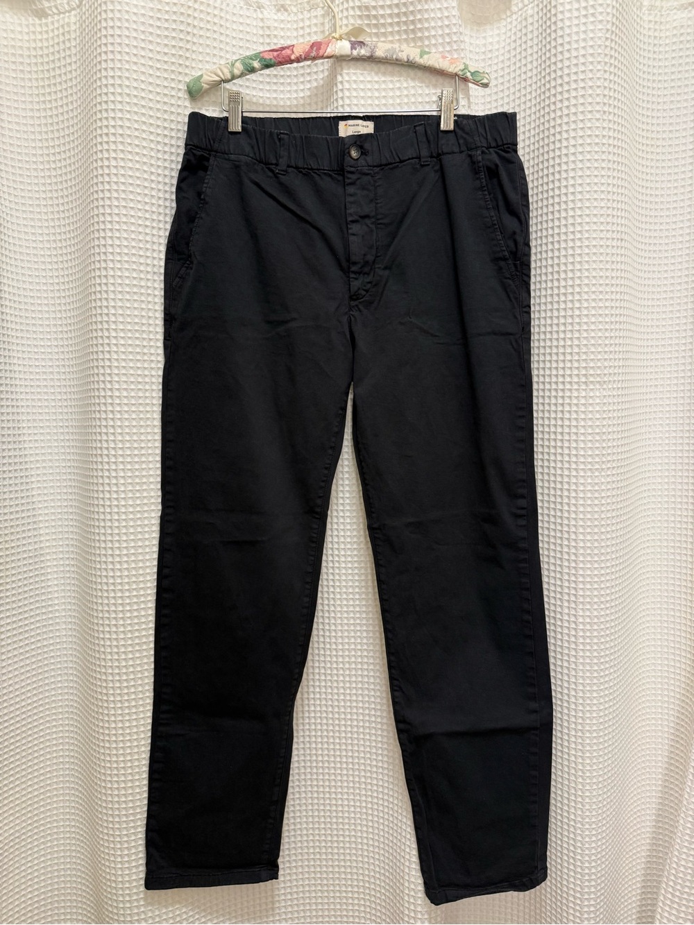 Marine Layer Black Slim Straight Pants - size large